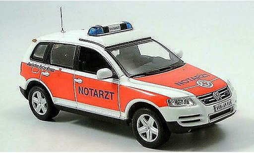 Volkswagen Touareg Base 1/43 Minichamps Notarzt 2002 modellini auto