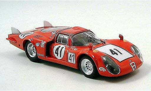 Alfa Romeo 33.2 prototipo 1/43 Best 1968 LM No.41 Bagheti/Vaccarell 24h Le Mans modellini auto