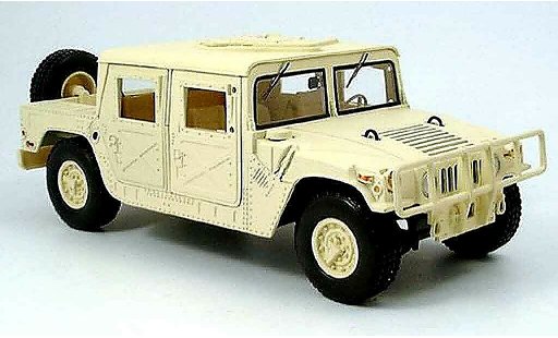 Hummer Humvee Pick Up 1/18 Motormax beige modellini auto