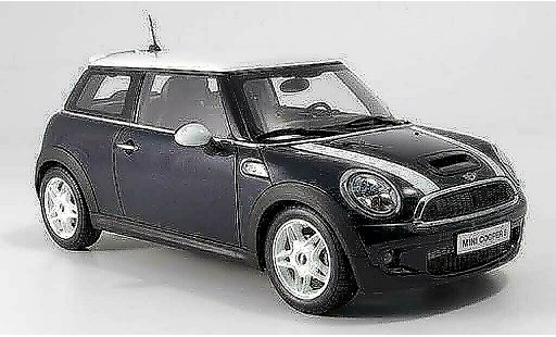 Mini Cooper S 1/18 Kyosho new nero avec bianco bandes modellini auto