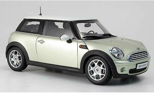Mini Cooper S 1/18 Kyosho grigio et toit blanc modellini auto
