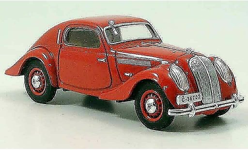 Skoda Popular Sport Monte Carlo 1/43 Abrex rosso 1935 modellini auto