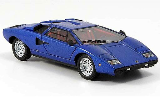 Lamborghini Countach LP 400 1/43 Kyosho blu modellini auto