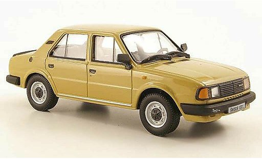 Skoda 120 Base 1/43 Abrex L beige 1986 modellini auto