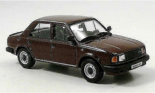 Skoda 120 Base 1/43 Abrex l marrone 1986 modellini auto