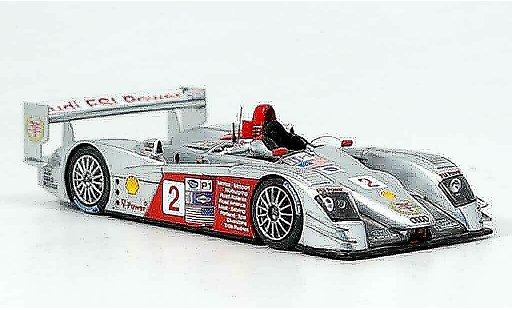 Audi R8 lms 1/43 Spark 2006 No.2 vincitore Lime Rock Park ALMS modellini auto