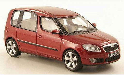 Skoda Roomster Base 1/43 Abrex rosso 2006 modellini auto