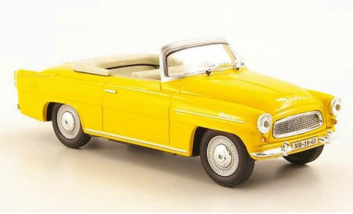 Skoda Felicia Roadster 1/43 Abrex orange-giallo modellini auto