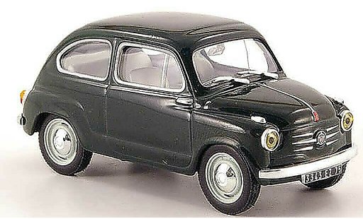 Fiat 600 Berlina 1/43 Hachette verde 1957 modellini auto