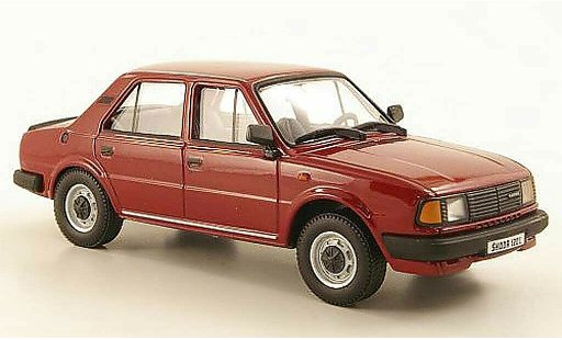Skoda 120 Base 1/43 Abrex L rosso 1986 modellini auto