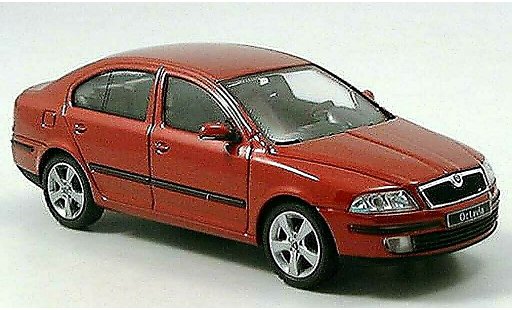 Skoda Octavia Limousine 1/43 Abrex Berlina rosso modellini auto