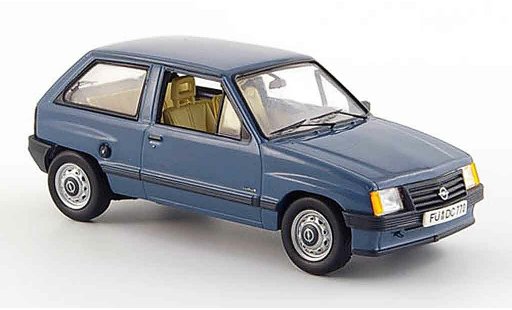 Opel Corsa A Base 1/43 Schuco a blu modellini auto