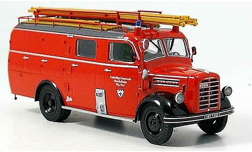 Borgward B 2500 pompiers 1/43 Schuco F 8 pompier Heuchelheim modellini auto
