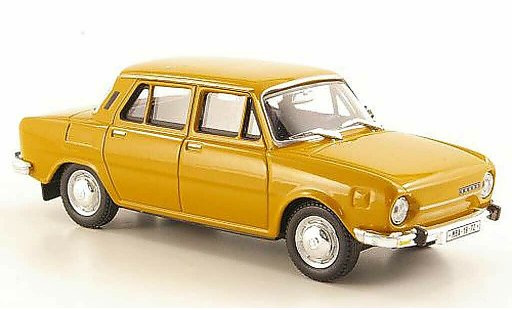 Skoda 110 L 1/43 Abrex marrone 1969 modellini auto