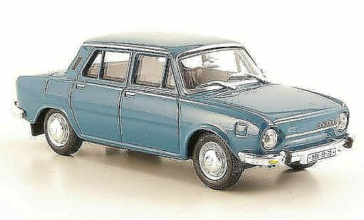 Skoda 110 Base 1/43 Abrex blugrigio 1969 modellini auto