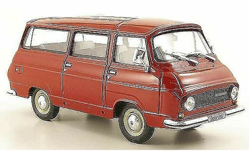 Skoda 1203 Kastenwagen 1/43 Abrex Lieferwagen rosso modellini auto