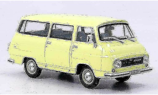 Skoda 1203 Kastenwagen 1/43 Abrex lieferwagen giallo modellini auto