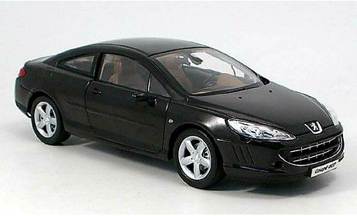 Peugeot 407 coupe 1/18 Norev nero 2005 modellini auto