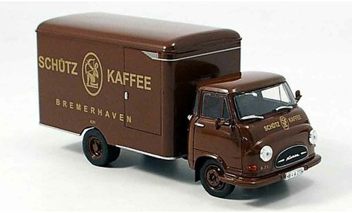 Hanomag Kurier Kofferwagen 1/43 Norev baulewagen Corman 1960 modellini auto
