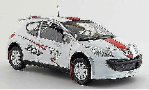 Peugeot 207 S2000 1/18 Solido bianco/rosso 2006 modellini auto