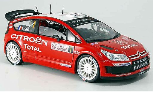Citroen C4 WRC 1/18 Solido no.1 loeb/elena rallye monte carlo 2007 modellini auto