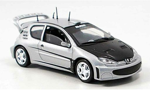 Peugeot 206 Tuning 1/43 Solido grigio metallisee modellini auto