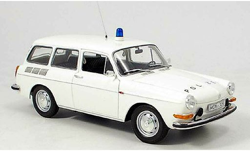 Volkswagen 1600 Variant 1/18 Minichamps l polizia 1972 modellini auto
