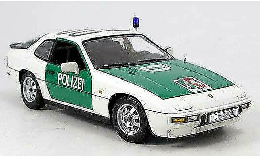Porsche 924 Base 1/18 Minichamps police autoroute dusseldorf modellini auto