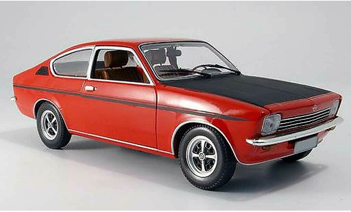 Opel Kadett C coupe 1/18 Minichamps c sr rosso nero 1976 modellini auto