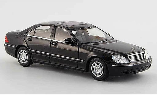 Mercedes Classe S Base 1/43 Minichamps (W 220) nero 1998 modellini auto