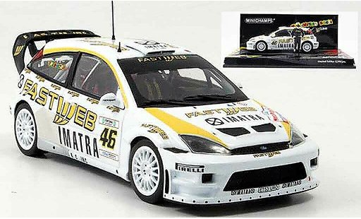 Ford Focus RS WRC 1/43 Minichamps V.Rossi vincitore Monza Show 2006 modellini auto
