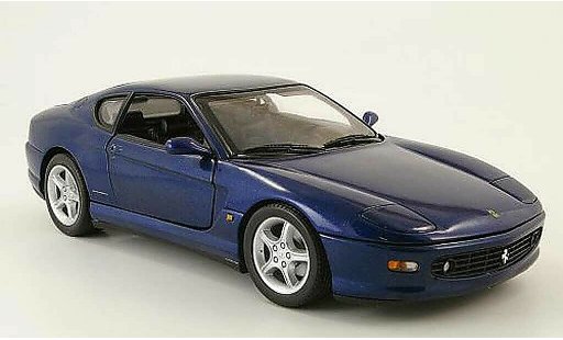 Ferrari 456 GT 1/18 Hot Wheels m blu modellini auto