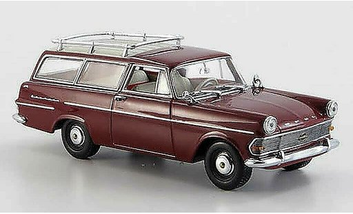 Opel Rekord P2 1/43 Minichamps Caravan rosso 1960 modellini auto