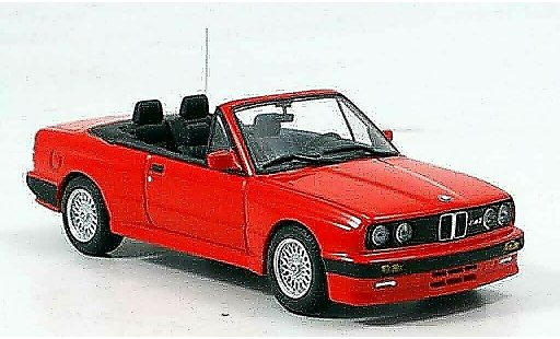 Bmw M3 Cabriolet 1/43 Minichamps E30 3er Cabrio rosso 1988 modellini auto