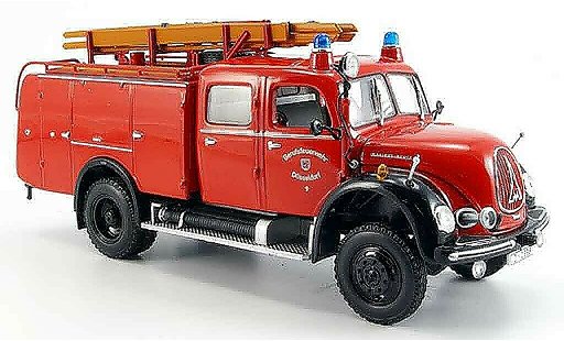 Magirus TLF 16 Merkur 1/43 Minichamps A pompier Dusseldorf modellini auto