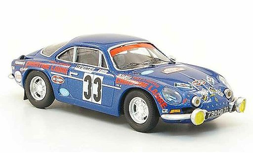 Alpine A110 1600 s 1/43 Trofeu 1600S No.33 Henry/Thiry Rally Monte Carlo 1973 modellini auto