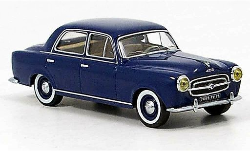 Peugeot 403 Berline 1/43 IXO Berlina blu 1956 modellini auto