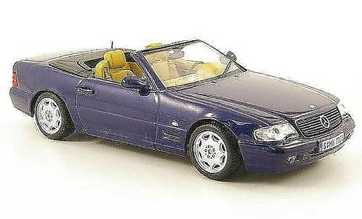 Mercedes 500 Base 1/43 Minichamps (R129) blu modellini auto