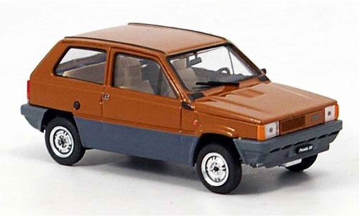 Fiat Panda 30 1/43 Brumm marrone 1980 modellini auto