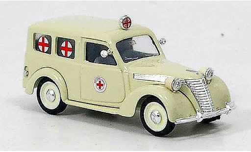 Fiat 1100 Ambulanza 1/43 Brumm rossoes Kreuz modellini auto