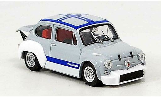 Fiat Abarth 1000 Berlina Corsa 1/43 Brumm Gruppe 2 grigio blu 1970 modellini auto