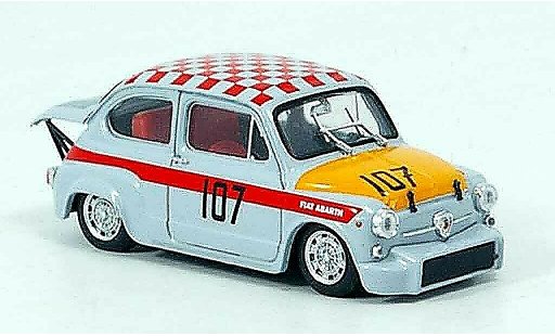 Fiat 500 Abarth 1/43 Brumm 1000 No.107 km Nurburgring 1967 modellini auto