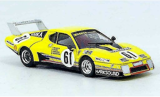 Ferrari 512 BB 1/43 Brumm no.61 beurlys le mans 1979 modellini auto