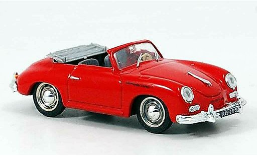 Porsche 356 1952 1/43 Brumm A Cabrio rosso modellini auto