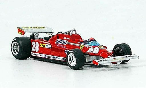 Ferrari 126 CK 1/43 Brumm turbo no.28 d.pironi gp italien modellini auto