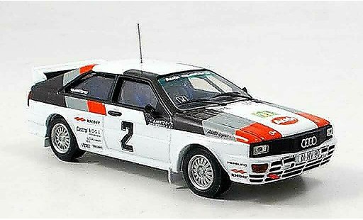 Audi Quattro rallye 1/43 Vitesse No.2 Mikkola vincitore Rally Svezia modellini auto