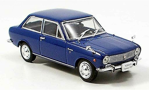 Nissan Sunny 1000 1/43 Norev blu 1966 modellini auto