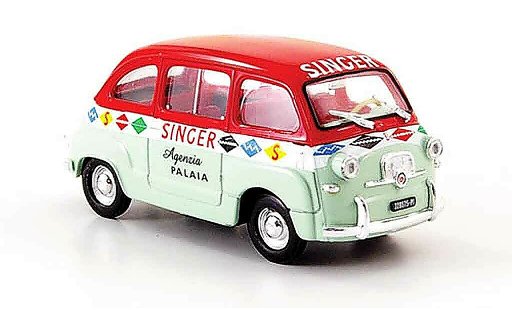 Fiat 600 Multipla 1/43 Brumm Agenzia Singer 1956 modellini auto