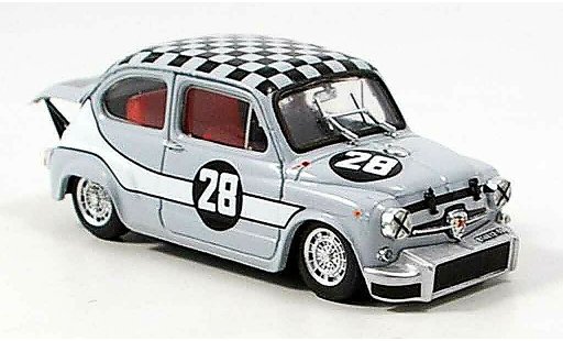 Fiat Abarth 1000 Berlina Corsa 1/43 Brumm No.28 Zandvoort 1969 modellini auto