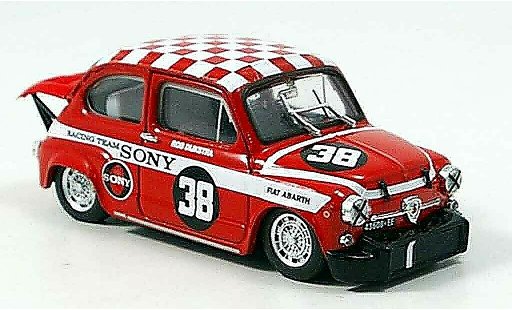 Fiat Abarth 1000 Berlina Corsa 1/43 Brumm No.38 Dijkstra vincitore Zandvoort 1969 modellini auto